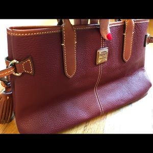 Dooney & Bourke Small Tassel Leather Tote